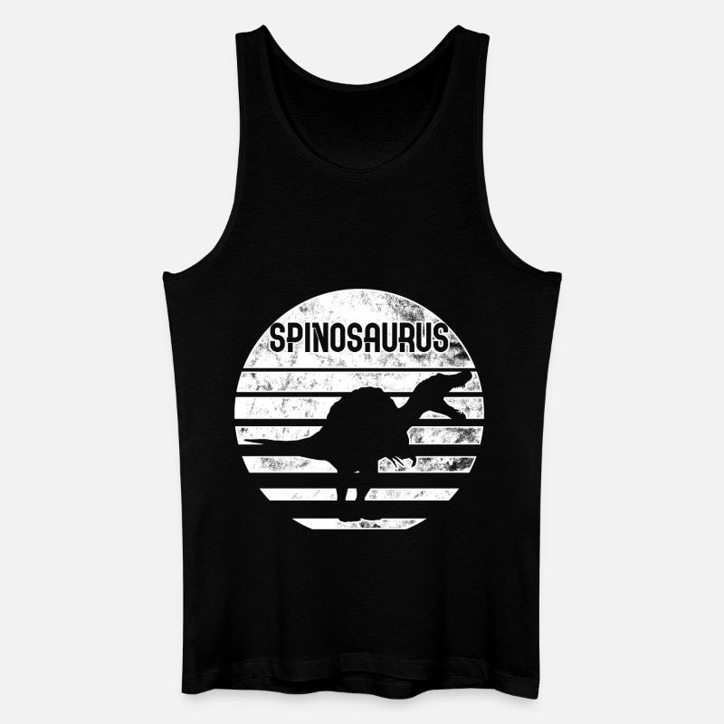 SPINOSAURUS - Männer Bio Tank Top - Schwarz