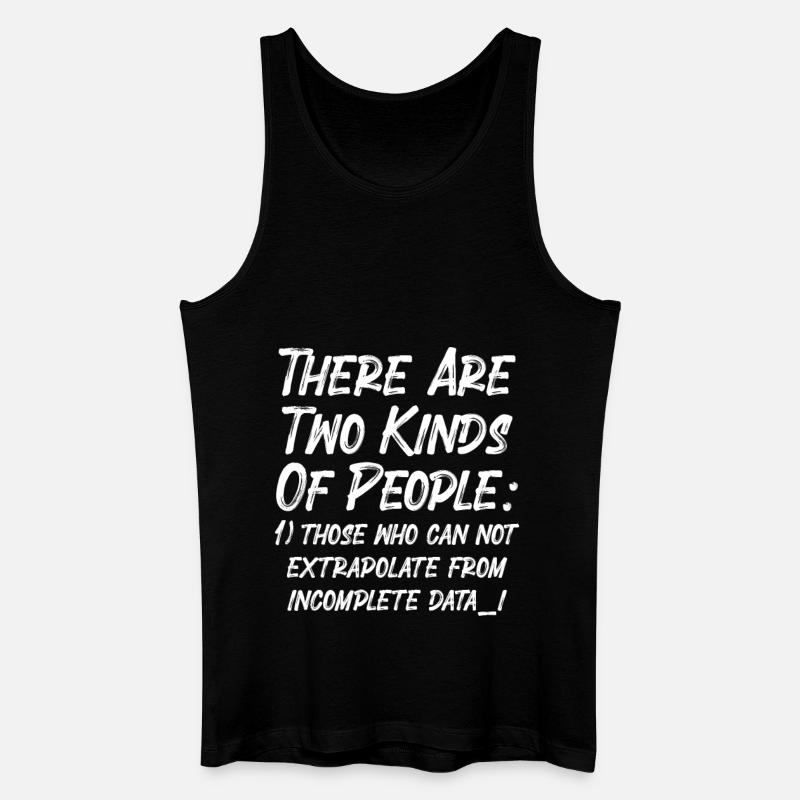 Incomplete Data Funny Science Nerd - Men’s Organic Tank Top - black