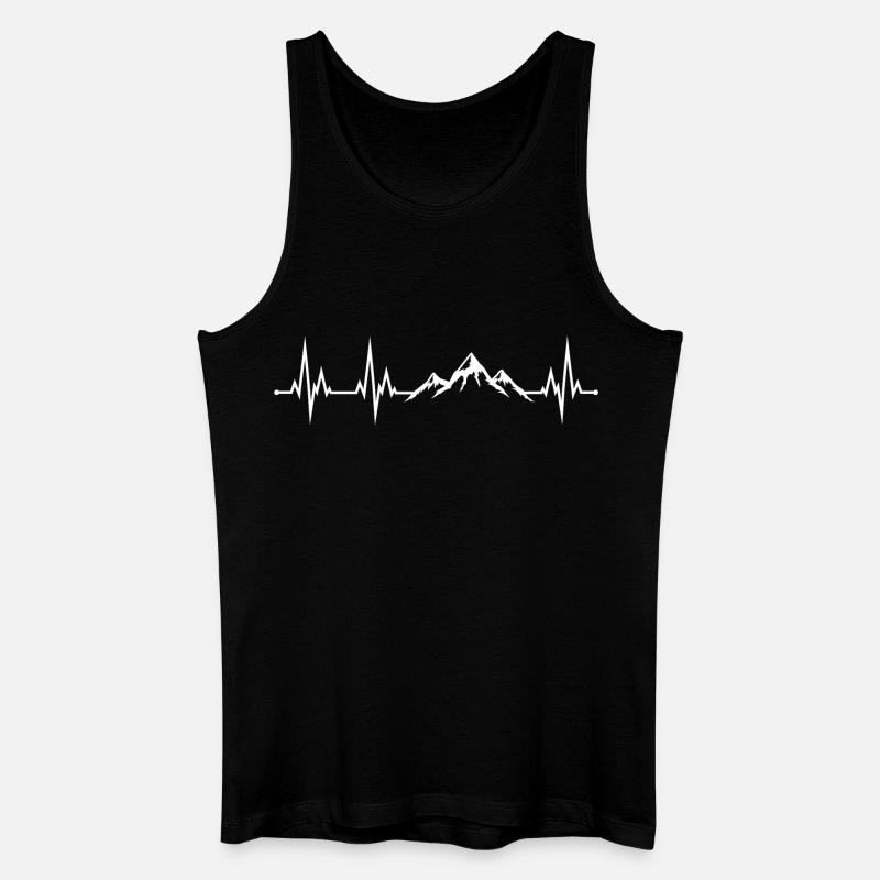 Wandern - Männer Bio Tank Top - Schwarz