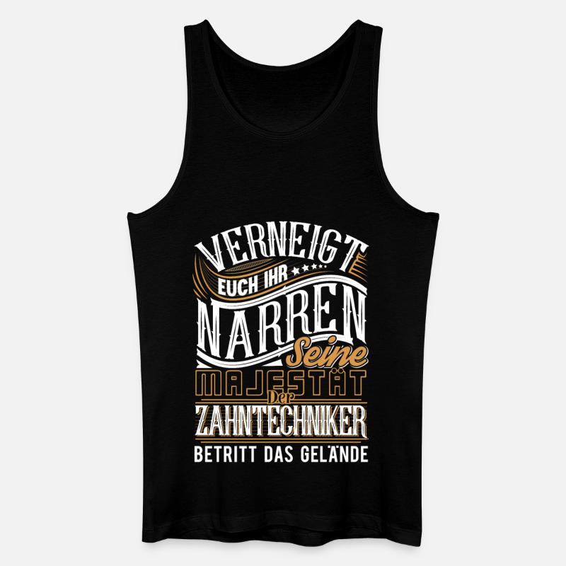 Zahntechniker - Männer Bio Tank Top - Schwarz