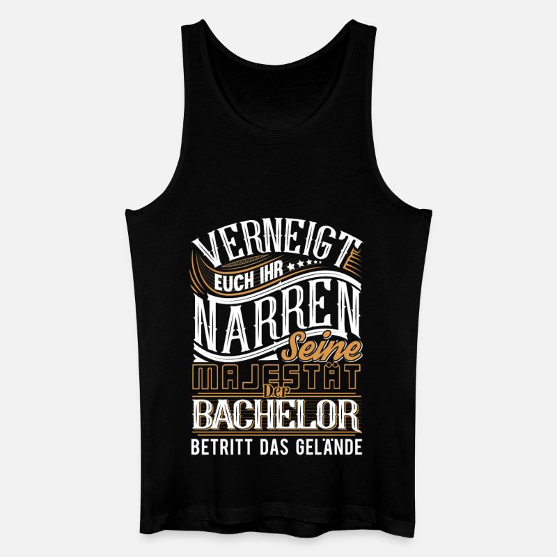 Bachelor - Männer Bio Tank Top - Schwarz