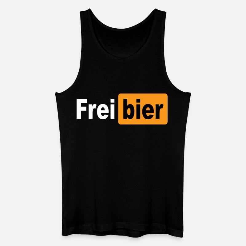 FREIBIER - Männer Bio Tank Top - Schwarz