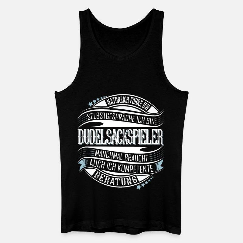 Dudelsack - Männer Bio Tank Top - Schwarz
