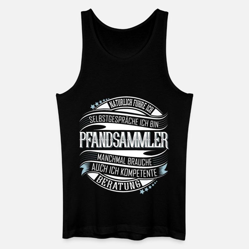 Pfandsammler - Männer Bio Tank Top - Schwarz