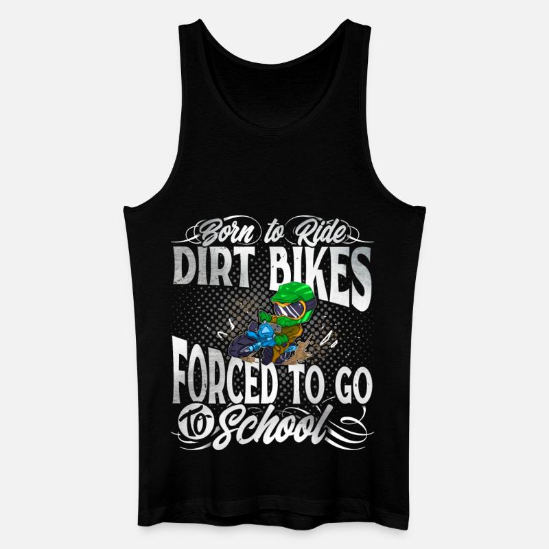 Motocross - Männer Bio Tank Top - Schwarz