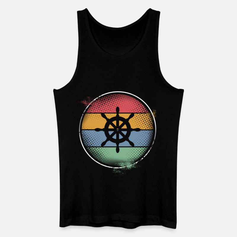 Steuerrad - Männer Bio Tank Top - Schwarz