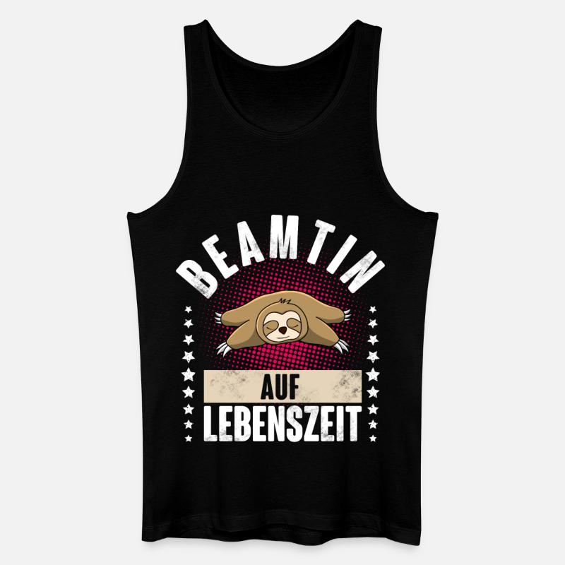 Beamtin Auf Lebenszeit - Männer Bio Tank Top - Schwarz