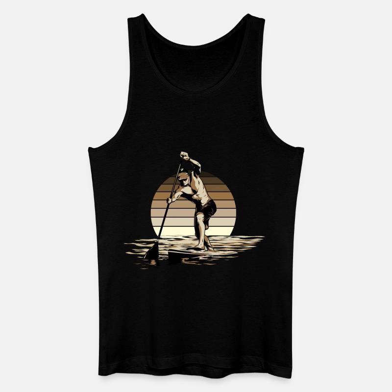Standup Paddleboarding - SUP - Männer Bio Tank Top - Schwarz