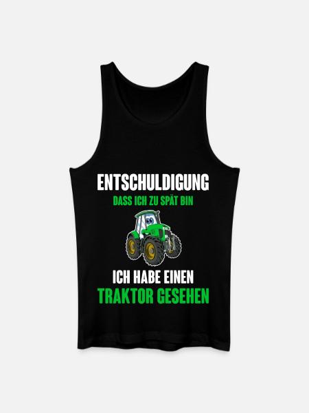 Traktor - Männer Bio Tank Top - Schwarz