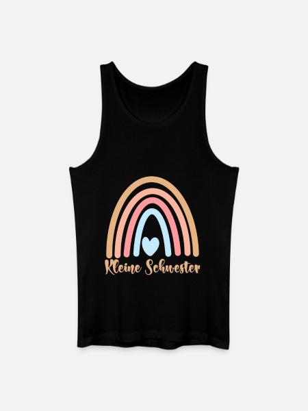 Kleine Schwester - Männer Bio Tank Top - Schwarz