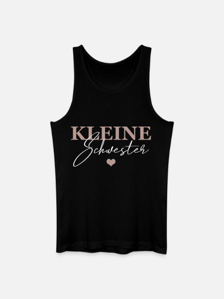 Kleine Schwester - Männer Bio Tank Top - Schwarz