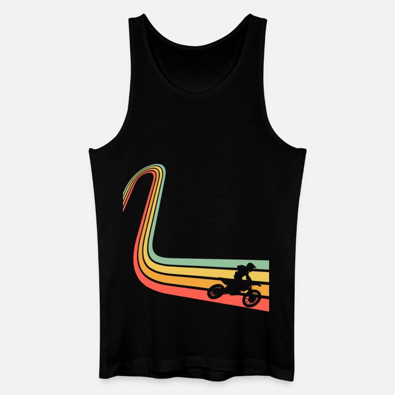 Motocross - Männer Bio Tank Top - Schwarz