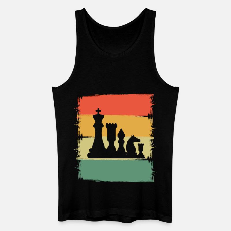 Schach - Männer Bio Tank Top - Schwarz