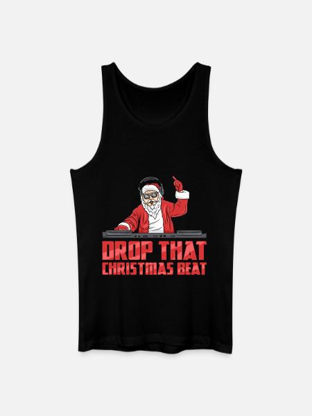 DJ Santa - Men’s Organic Tank Top - black