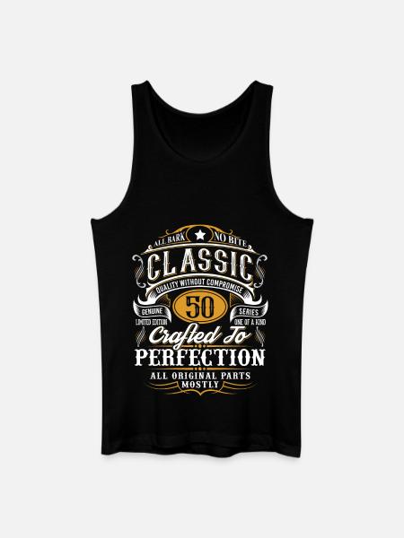 50th birthday - Men’s Organic Tank Top - black