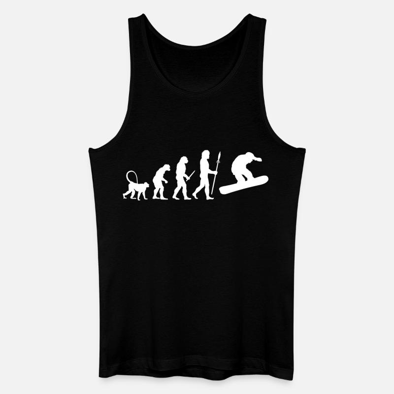 Entwicklung Snowboarding - Männer Bio Tank Top - Schwarz