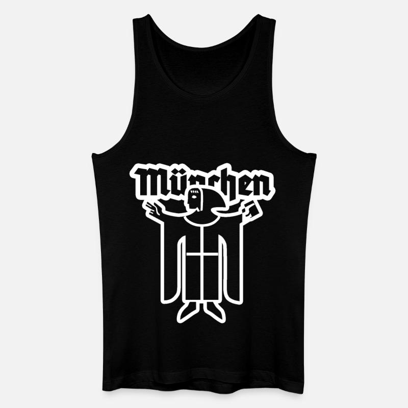 München - Männer Bio Tank Top - Schwarz