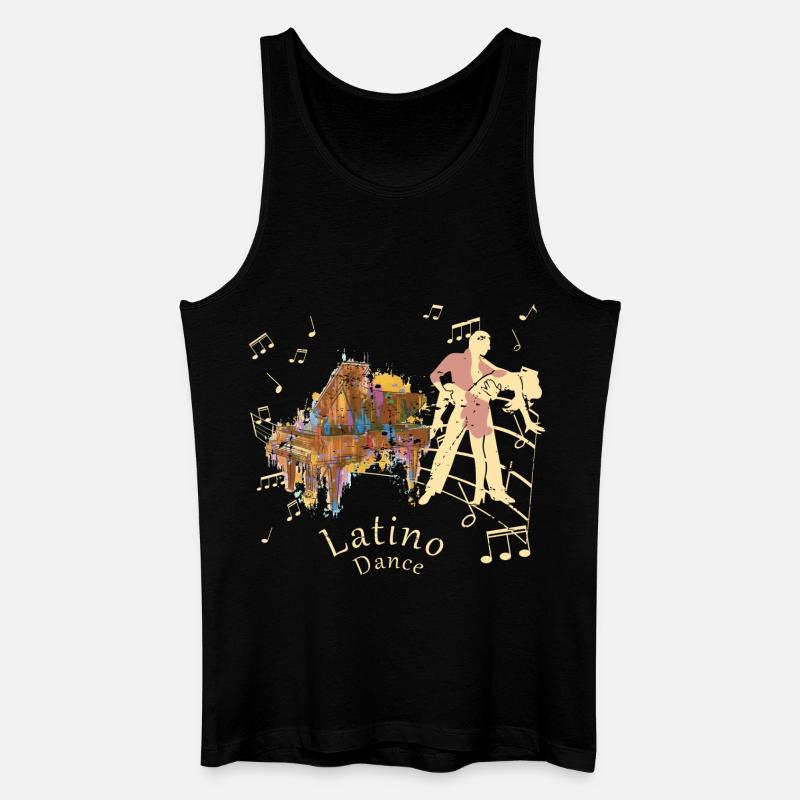 Latino Tänzer - Männer Bio Tank Top - Schwarz
