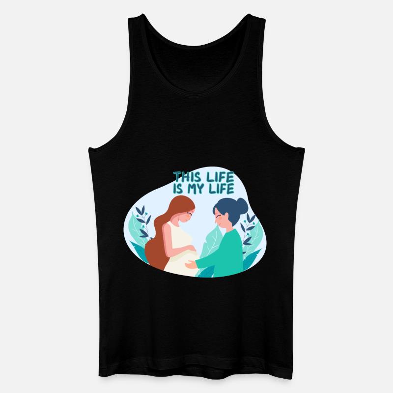 Hebamme Schwanger Geburtshelfer - Männer Bio Tank Top - Schwarz