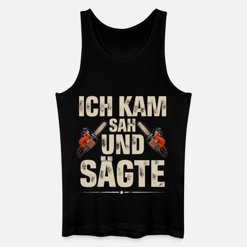 Holzfäller - Männer Bio Tank Top - Schwarz