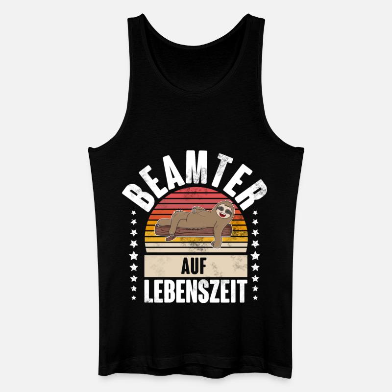 Beamter - Männer Bio Tank Top - Schwarz