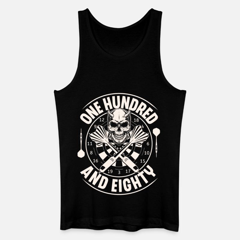 Dart Darten Darts - Männer Bio Tank Top - Schwarz