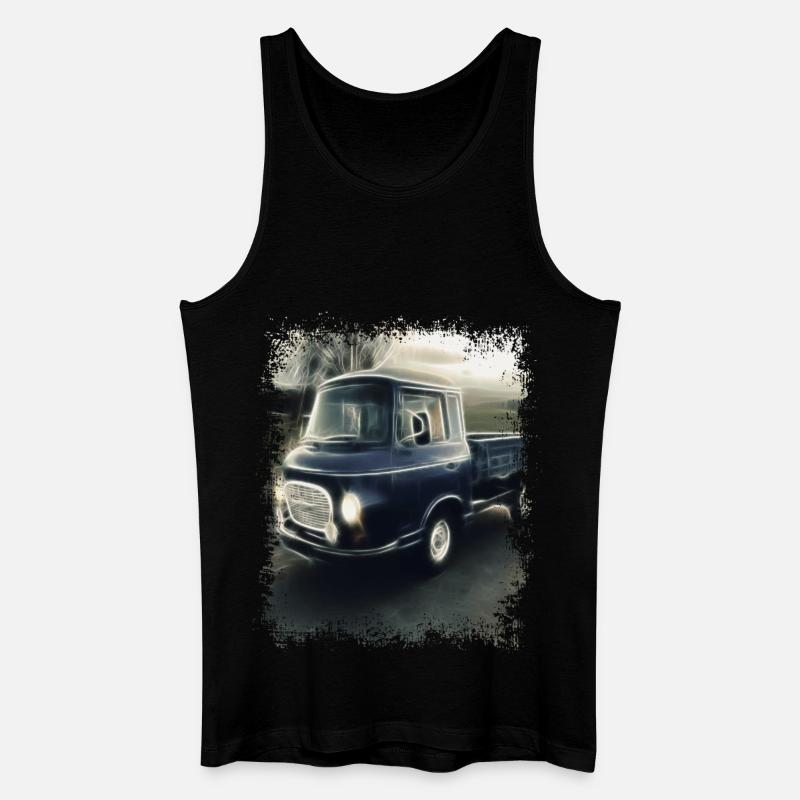 Barkas Pritsche - Männer Bio Tank Top - Schwarz