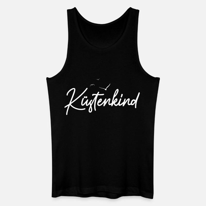 Küstenkind - Männer Bio Tank Top - Schwarz