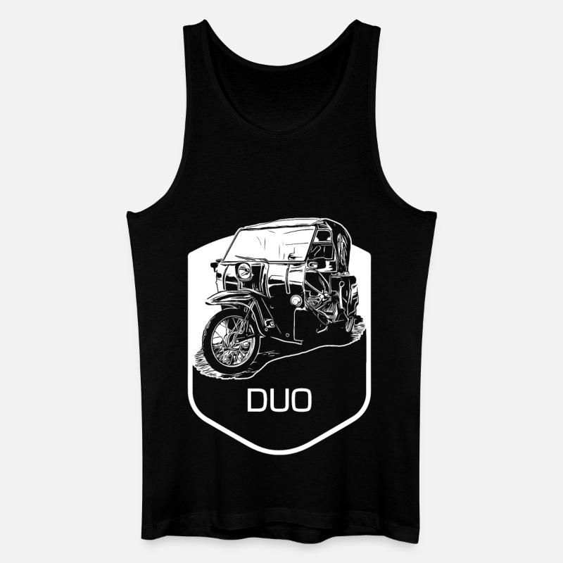 Krause Duo - Männer Bio Tank Top - Schwarz