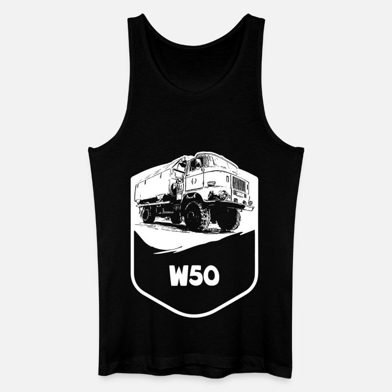W50 | RDA | Camions | CGPI - Débardeur bio Homme - noir