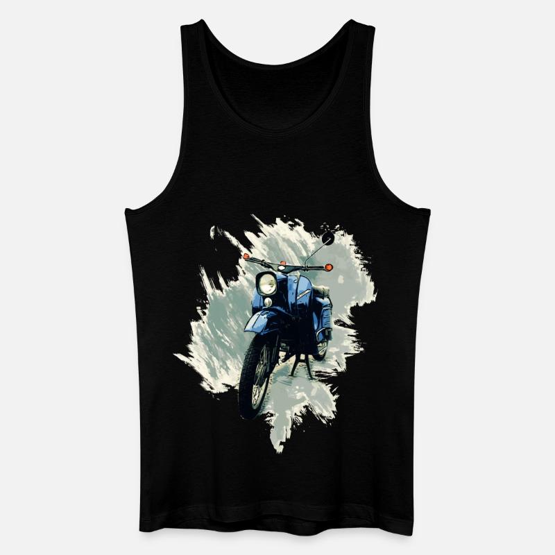 Simson Schwalbe - Männer Bio Tank Top - Schwarz