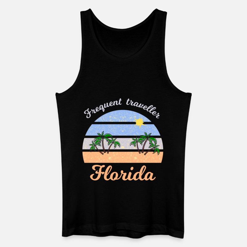 Urlaub in Florida - Männer Bio Tank Top - Schwarz