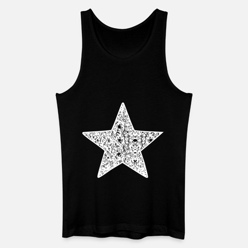 Der Stern der Nacht - Männer Bio Tank Top - Schwarz