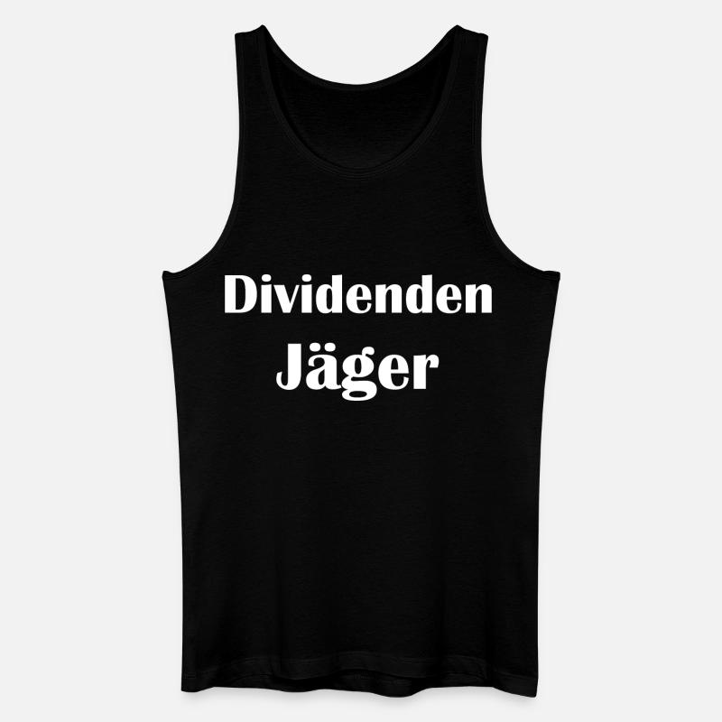 Dividendenjäger - Männer Bio Tank Top - Schwarz