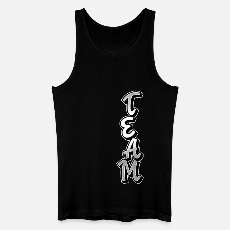 Team - Männer Bio Tank Top - Schwarz