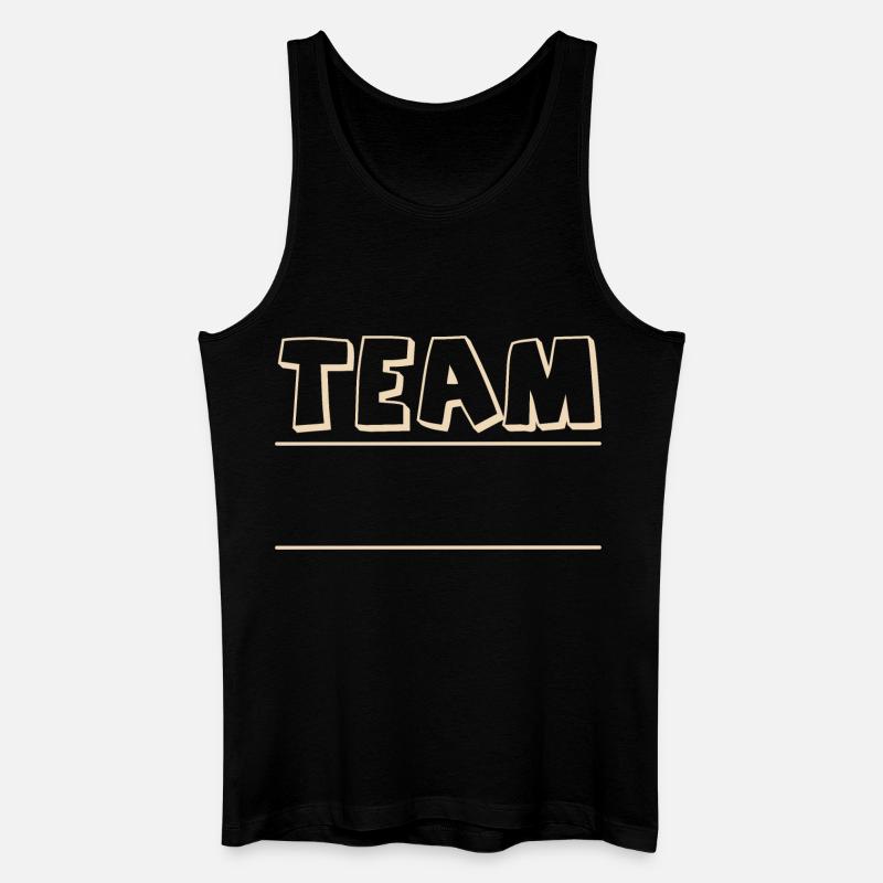 Team - Männer Bio Tank Top - Schwarz