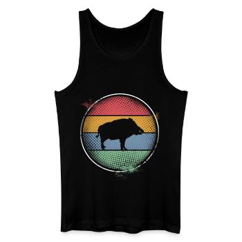 Wild boar - Men’s Organic Tank Top - black - Front