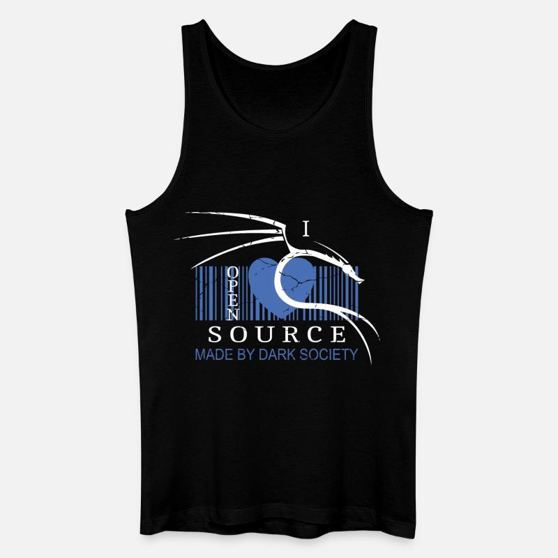 I Love Open Source Software - Men’s Organic Tank Top - black