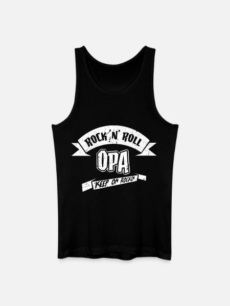 coolster Opa - Männer Bio Tank Top - Schwarz