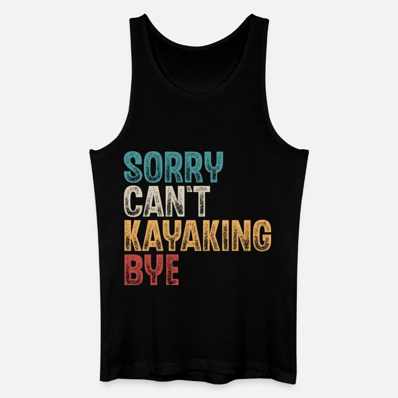Kajak Kajakfahrer Kajaker - Männer Bio Tank Top - Schwarz