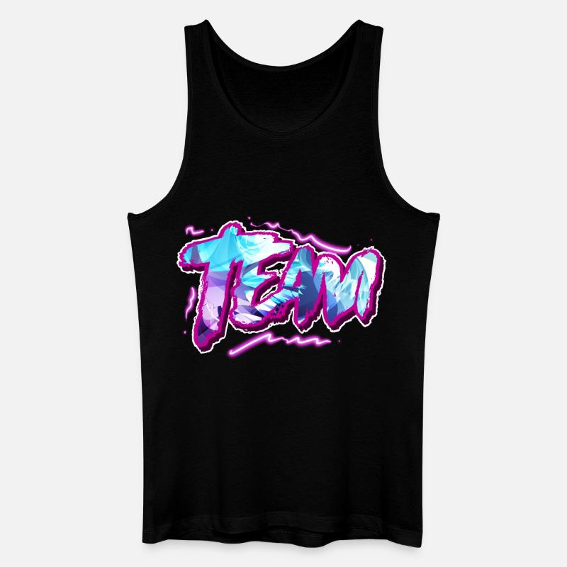 Team - Männer Bio Tank Top - Schwarz