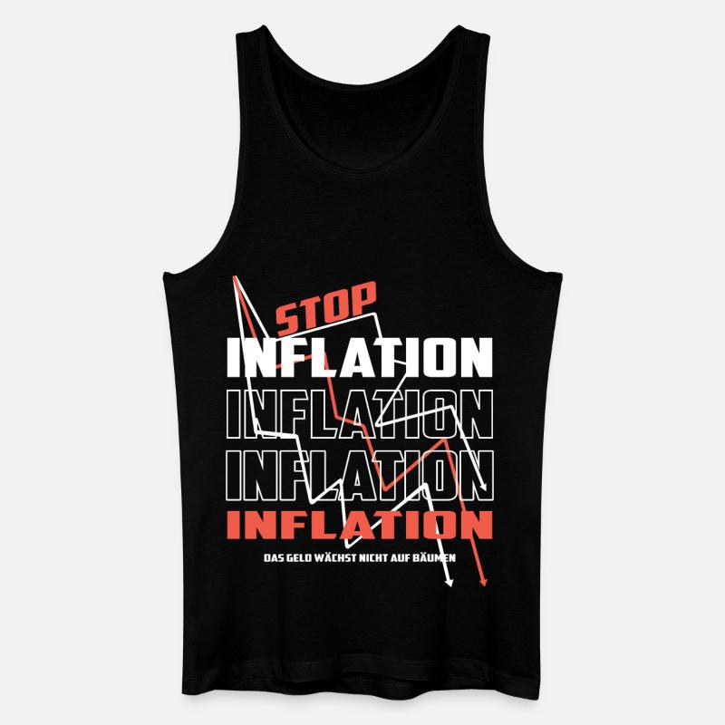 Stop Inflation - Männer Bio Tank Top - Schwarz