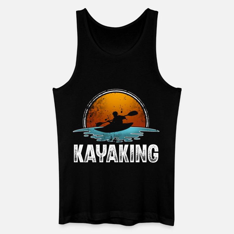 Kajak Kajakfahrer Kajaker - Männer Bio Tank Top - Schwarz
