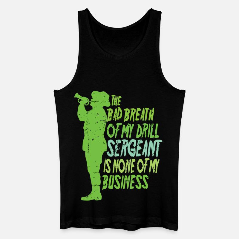 Drill Sergeant - Männer Bio Tank Top - Schwarz