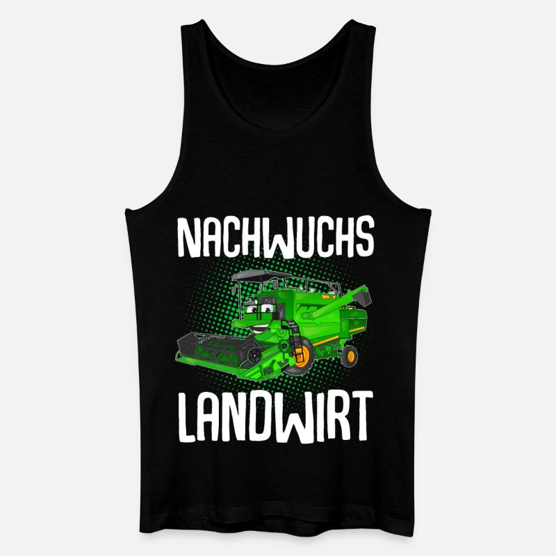 Nachwuchs Landwirt - Männer Bio Tank Top - Schwarz