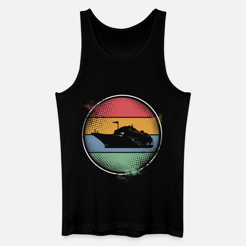Kreuzfahrtschiff Kreuzfahrt - Männer Bio Tank Top - Schwarz