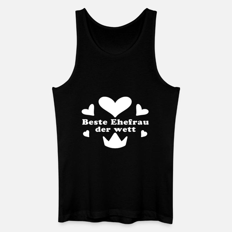 Beste Ehefrau - Männer Bio Tank Top - Schwarz