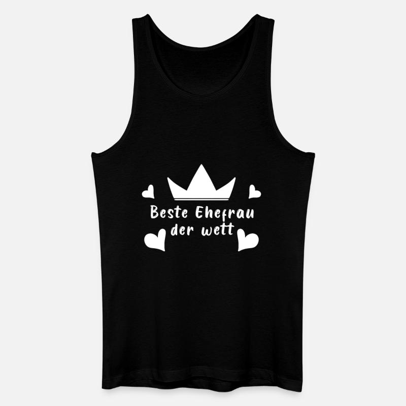 Beste Ehefrau der Welt - Männer Bio Tank Top - Schwarz