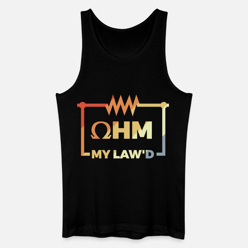 Lustiges Ohmsches Gesetz - Männer Bio Tank Top - Schwarz
