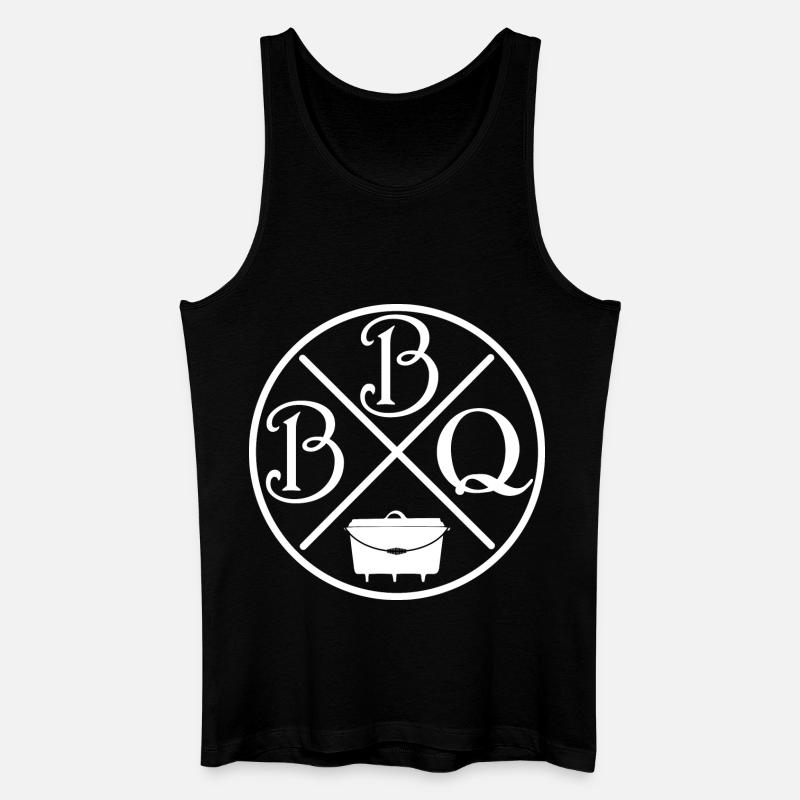 BBQ - Dutch Oven - Männer Bio Tank Top - Schwarz